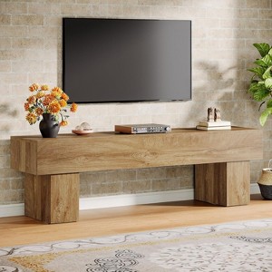 Tribesigns 63" TV Stand Entertainment Center, Low TV Console for Living Room, Long Media Console Television Stands for 55/60/65 Inches TV - 1 of 4