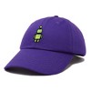 Dalix Robot Embroidered Glow in the Dark Retro Dad Hat Cotton Baseball Cap Adjustable Mens - 4 of 4