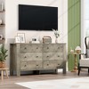 Zstar 6 Drawer Dresser for Bedroom, for Bedroom, Entryway, Hallway, Home Office - 2 of 4