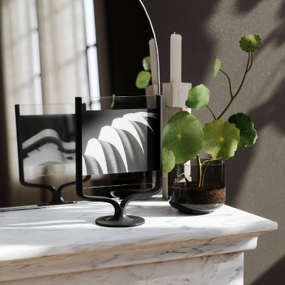 Classic Black Aluminum Floating 5x7 Tabletop Frame