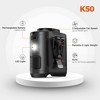 Panergy 10000mAh Portable Waist Clip Fan,40H Cooling Personal Wearable Fan,5 Speeds 16000RPM, Rechargeable With Dual Clip & Flashlight - 2 of 4