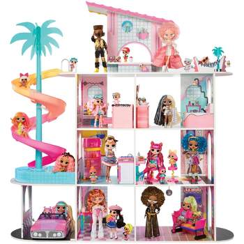 L.O.L. Surprise! OMG Fashion House Playset with 85+ Surprises, Made From Real Wood