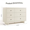 Storkcraft Kyoto 6-Drawer Double Dresser - 4 of 4