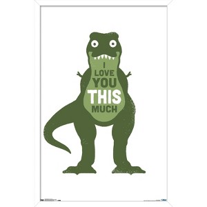 Trends International David Olenick - Love You Framed Wall Poster Prints - 1 of 4