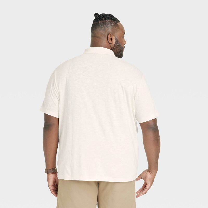 Men's Regular Fit Short Sleeve Slub Jersey Polo Shirt - Goodfellow & Co™, 3 of 5