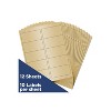 JAM Paper Laser/Inkjet Shipping Address Labels 2" x 4" Gold Metallic 10 Label 40732538 - 2 of 4