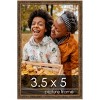 PosterPalooza | Photo Size Textured Gold Picture Frame - UV Acrylic, Foam Board Backing, Hanging Hardware - 2 of 4