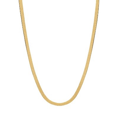 Giorgio Di Vicenza 10K Gold 3.2mm Herringbone Chain Necklace