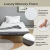 Twin Size Folding Bed with with Memory Foam Mattress and Metal Frame - 4 of 4