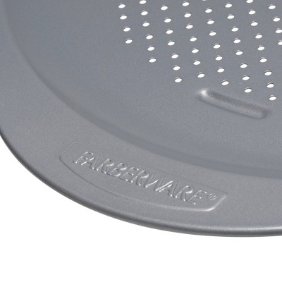 Farberware Light Gray Nonstick 15.5" Carbon Steel Pizza Pan