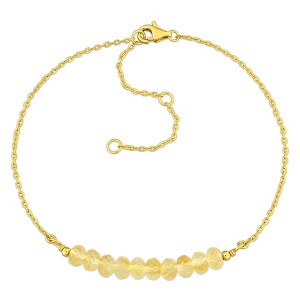 EVERLY JEWELRY Gemstone Bead Bracelet in Silver - Multiple Metal Color and Gemstone Options. - 1 of 4