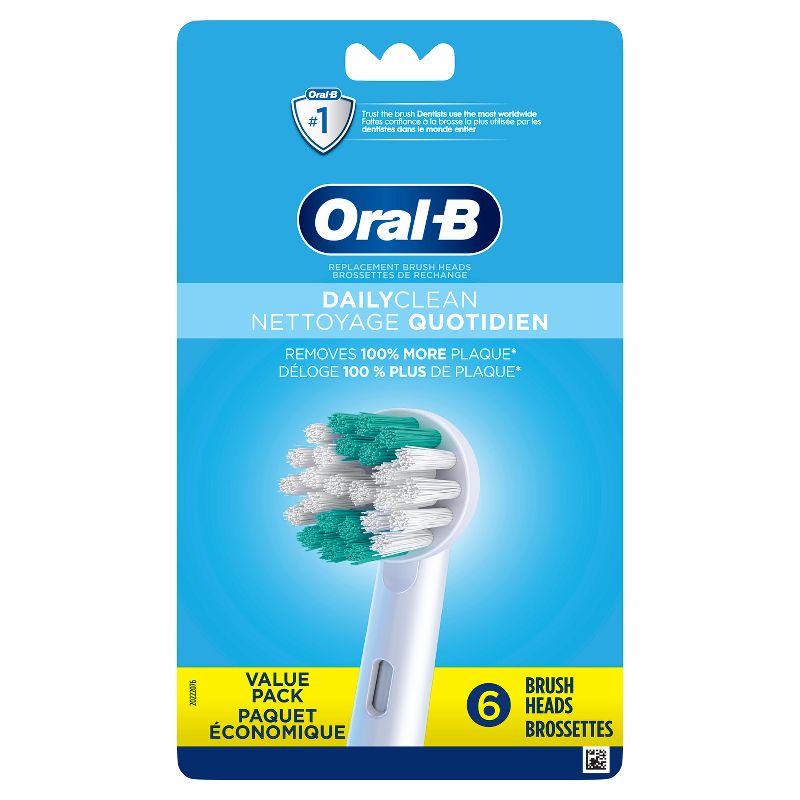 Oral-B Daily Clean Electric Toothbrush Replacement Brush Heads Refill - 6ct, 3 of 12