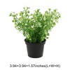 Unique Bargains Artificial Plants Bellflower Decorative Pot Plastic 2.76"x2.76"x6.69" 1 Pc - 3 of 4