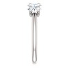 Pompeii3 1 1/2Ct Oval Moissanite Marquise Wedding Ring in White, Yellow or Rose Gold - 3 of 4