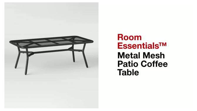 Metal Mesh Patio Coffee Table - Room Essentials&#8482;, 2 of 7, play video