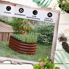 Okak 16.5"H/12"H Galvanized Raised Garden Bed Kit, Elevated Outdoor Planter Box with Safety Edging, Easy DIY for Flowers, Herbs, Vegetables - 3 of 4