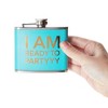 Juvale Pack of 4 Stainless Steel Flask, Hip Flasks for 5oz Liquor, 4 Trendy Colorful Designs for Wedding & Bachelorette Party Favors - 4 of 4