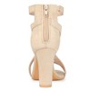 Allegra K Women's Crisscross Ankle Strap Chunky Heel Sandals - 3 of 4