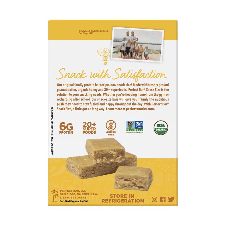 Perfect Bar Peanut Butter Snack Size Protein Bars - 7oz/8ct, 6 of 14