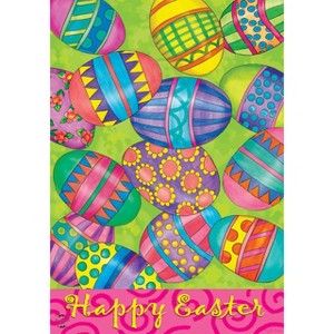 Briarwood Lane Easter Eggs Holiday House Flag Decorated Eggs 28" x 40" Briarwod Lane - 1 of 4