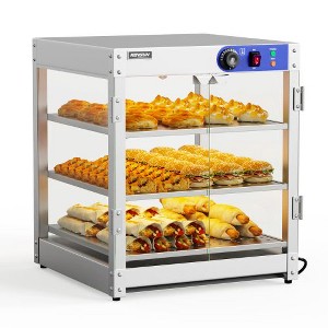 Karl Home 3-Tier 20 in. 800-Watt 110-Volt Hot Food Warmer Display Case Countertop - 1 of 4