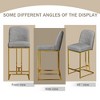Gulches Modern Dining Bar Chairs Set of 2, Comfortable High Stools, Flexible Design, Black, Space-Saving - 4 of 4