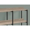 3-Tier Laminate Console Table with Metal Frame for Entryway, Living Room, or Bedroom - 3 of 4