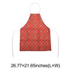 Unique Bargains Christmas Aprons Linen Red Green 21.65"x26.77" 1 Pcs - 3 of 4