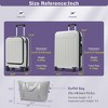 Coolife Front Opening Luggage Set 3 Piece, Hardside Carry on Suitcase with USB Port, Expandable Luggage with Handle Bag Spinner Wheels TSA Lock - 2 of 4