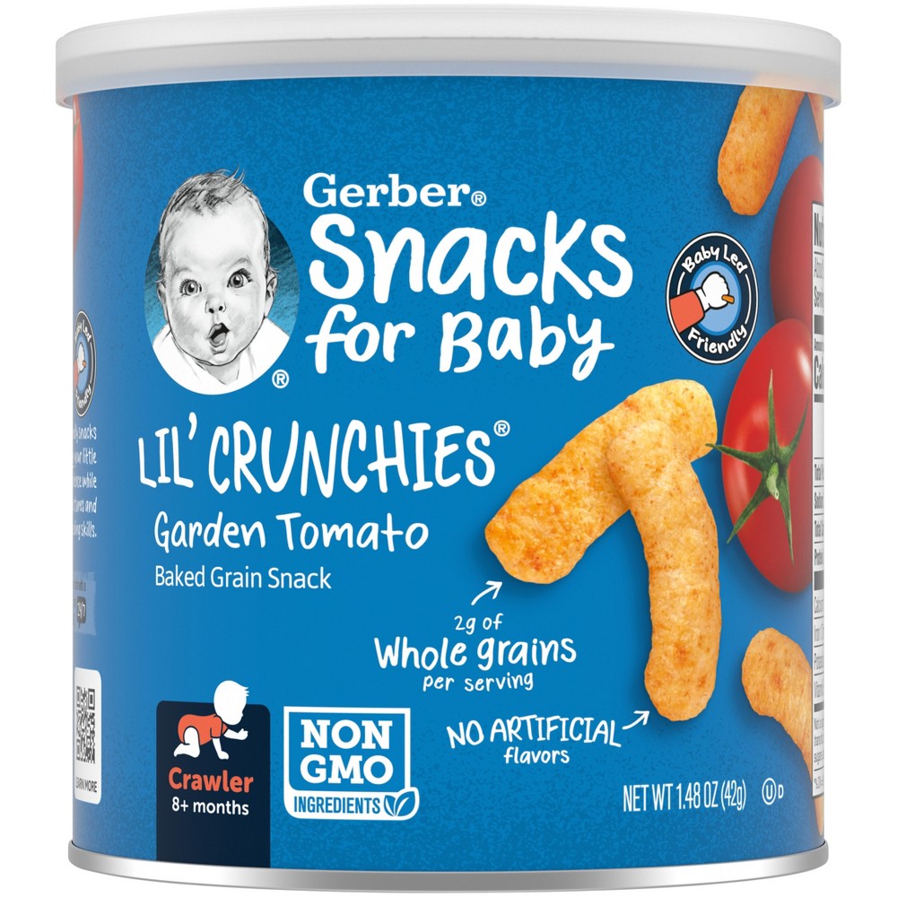 Gerber Baby Food Garden Tomato Crunchies Baby Snacks - 1.48oz