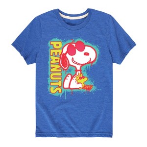 Boys' - Peanuts - Peanuts Snoopy Woodstock Short Sleeve Graphic T-Shirt - 1 of 4