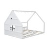 KIGFTSOD Full Size Wood House Bed with Window and Fence - 4 of 4