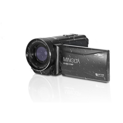 Minolta MN4K300WP 4K Ultra HD / 56 MP Waterproof Camcorder - Black