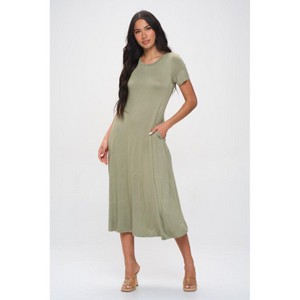 WEST K Women's Jenesis Crewneck T-Shirt A-line Dress with Pockets - 1 of 4