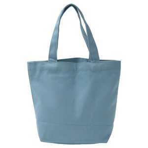 Unique Bargains Cotton Sturdy Reusable Mini Lunch Canvas Tote Bag with Handles 1 Pc - 1 of 4