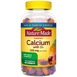 Nature Made Calcium 500mg with Vitamin D3 for Bone Support Gummies - Fruit - 100ct