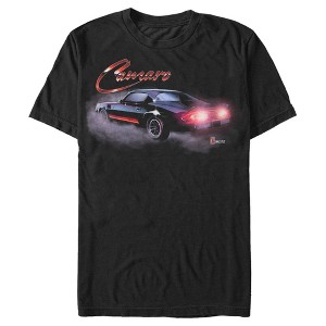 Men's General Motors Black Camaro Z28 Burning Out Tires T-Shirt - 1 of 4