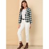 INSPIRE CHIC Women's Notched Lapel Open Front Business Casual Blazer - 3 of 4