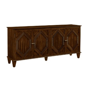 Lyngins Sideboard Buffet Cabinets with Brass Handles,Symmetrical Geometric Coffee Bar Cabinets,Credenzas for Kitchen,Entryway - 1 of 4