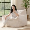 Gericco Giant Plush Bean Bag Chair for Adults - Oversized Beanbag Lazy Floor Sofa Accent Chair for Living Room, Bedroom, Cozy Fluffy Single Cloud - 2 of 4