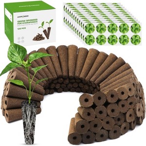 Ahopegarden 120pcs Hydroponic Pods Kit: Compatible with AeroGarden Herb Kits with 120 Grow Sponges; 120 Pods Lable, Highly Breathable Indoor Garden - 1 of 4