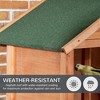 Resenkos Rabbit Hutch, Duck Cage Hutch,Rabbit Coop,48" Wooden Rabbit Hutch Bunny Cage with Waterproof Asphalt Roof,Removable Tray and Ramp, Light Blue - 3 of 4