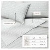 Reversible Honeycomb Waffle Garment Washed Cotton Quilt Set - Great Bay Home - 3 of 4