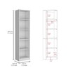 Bookcase, Vertical Design, Home&Office Bookshelf - 3 of 4
