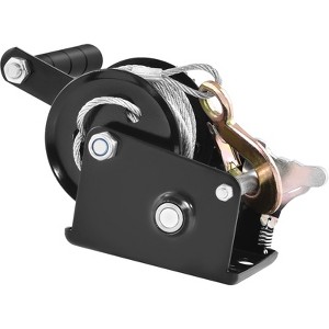 VEVOR Hand Winch, 800 lbs Pulling Capacity, Boat Trailer Winch Heavy Duty Rope Crank with 33 ft Steel Wire Cable and Two-Way Ratchet,Manual Operated - 1 of 4