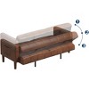 Nasitip 75" Convertible Futon Sofa Bed, PU Leather Couch, Loveseat，Modern Mid-Century Design for Small Apartments, Living Room & Bedroom - 2 of 4
