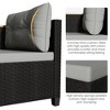 Heynemo 3-Piece Patio Furniture Set, All-Weather PE Rattan Outdoor Sectional with Storage Table, L Shape Outdoor Couch with Cushions - 4 of 4