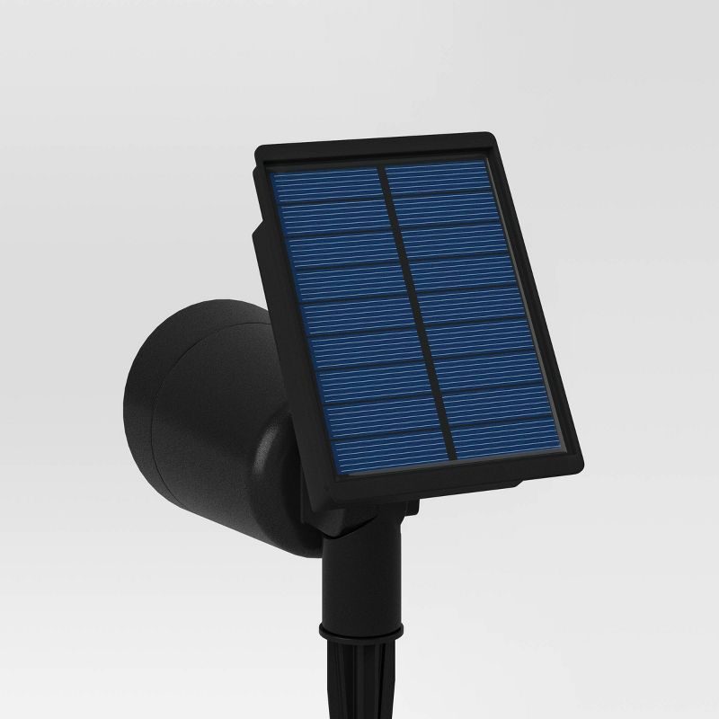 2pk Short Solar LED Outdoor Spotlights Matte Black - Threshold&#8482;, 5 of 6