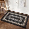 Modern Braided Print Area Rug Boho Rug Geometric Rug Washable Living Room Bedroom Rug - 3 of 4