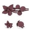 Unique Bargains Frosted Flowers Hair Clips for Christmas 3.35"x1.97"x1.57" 1 Pc - 3 of 4